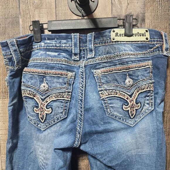 Rock Revival Felina Easy Crop Jeans 32 READ DESCRIPTION - Picture 3 of 7